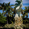 04/23/09  The Sculpture of Love and Anguish

One of the most moving sculptures I have ever seen located in South Miami.

Kenneth Treister, architect and sculptor, describes - This is my portrayal of the Holocaust ... frozen in a patined bronze. A giant outstretched arm, tattooed with a number from Auschwitz, rises from the earth, the last reach of a dying person. Each visitor has his own interpretation ... some see despair ... some hope ... some the last grasp for life . . . and for some it asks a question to God... "Why?"